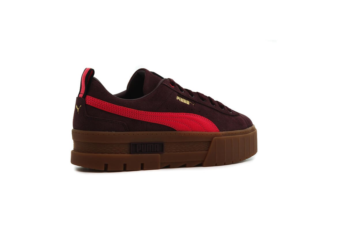 Puma on sale platform maroon